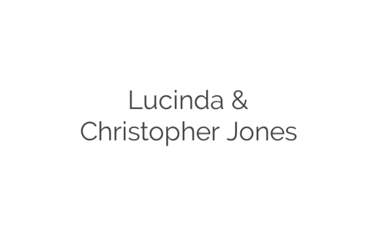 Lucinda & Christopher Jones